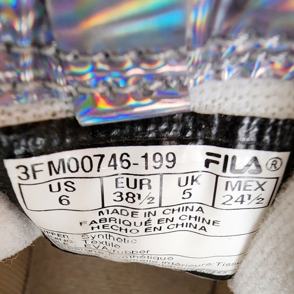 Holographic Iridescent Fila Sneakers - Picture 7 of 7